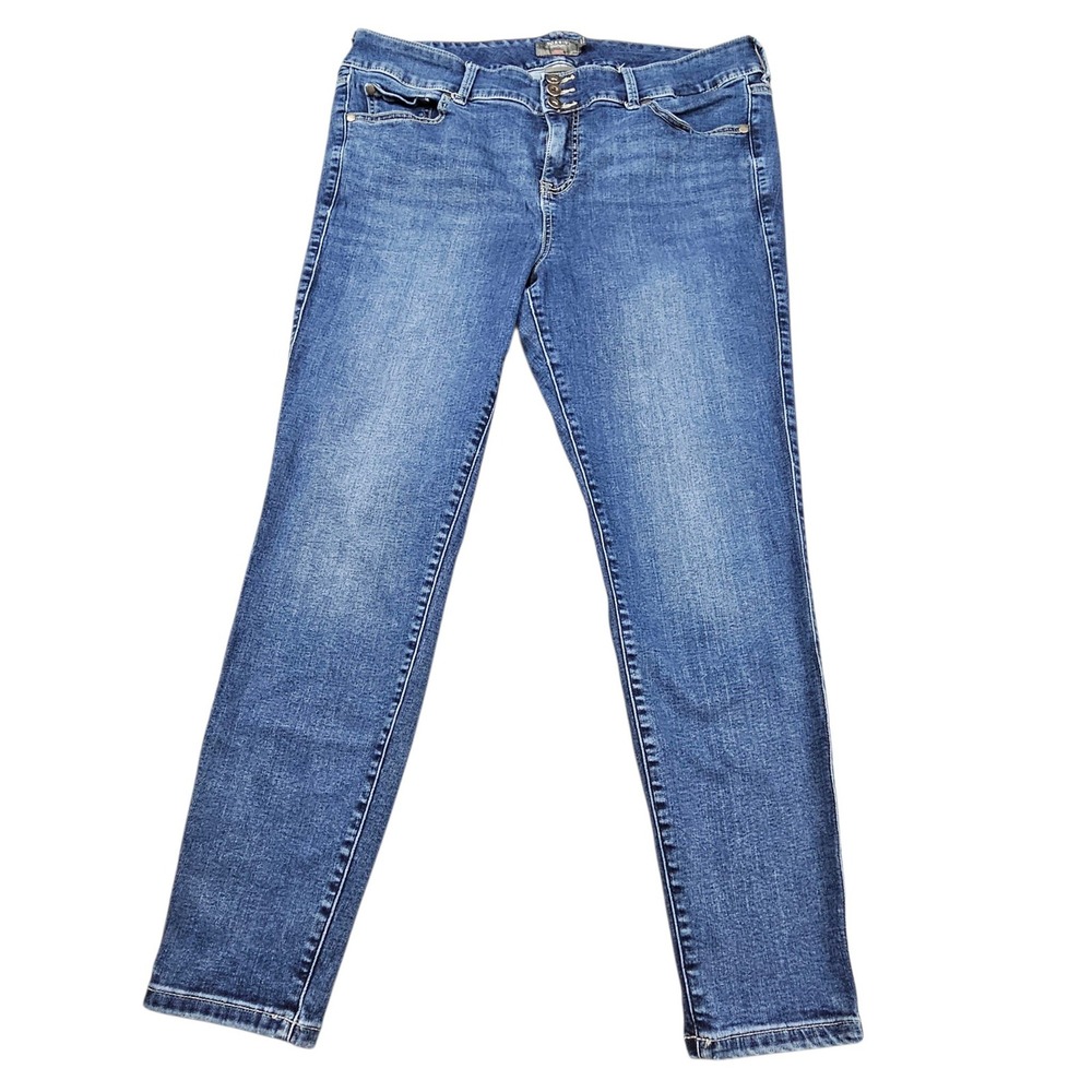 Torrid Skinny Jeans Size 18R Feel The Fit Super Soft Jegging Medium Wash Blue